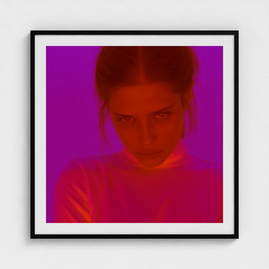 Magenta Focus fine art photography print in a Black frame — Chromatic Heat crop-to-fill cover v1 943730a578