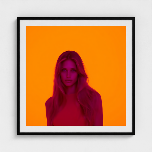Orange Field fine art photography print in a Black frame — Chromatic Heat crop-to-fill cover v1 e137cfcdd4