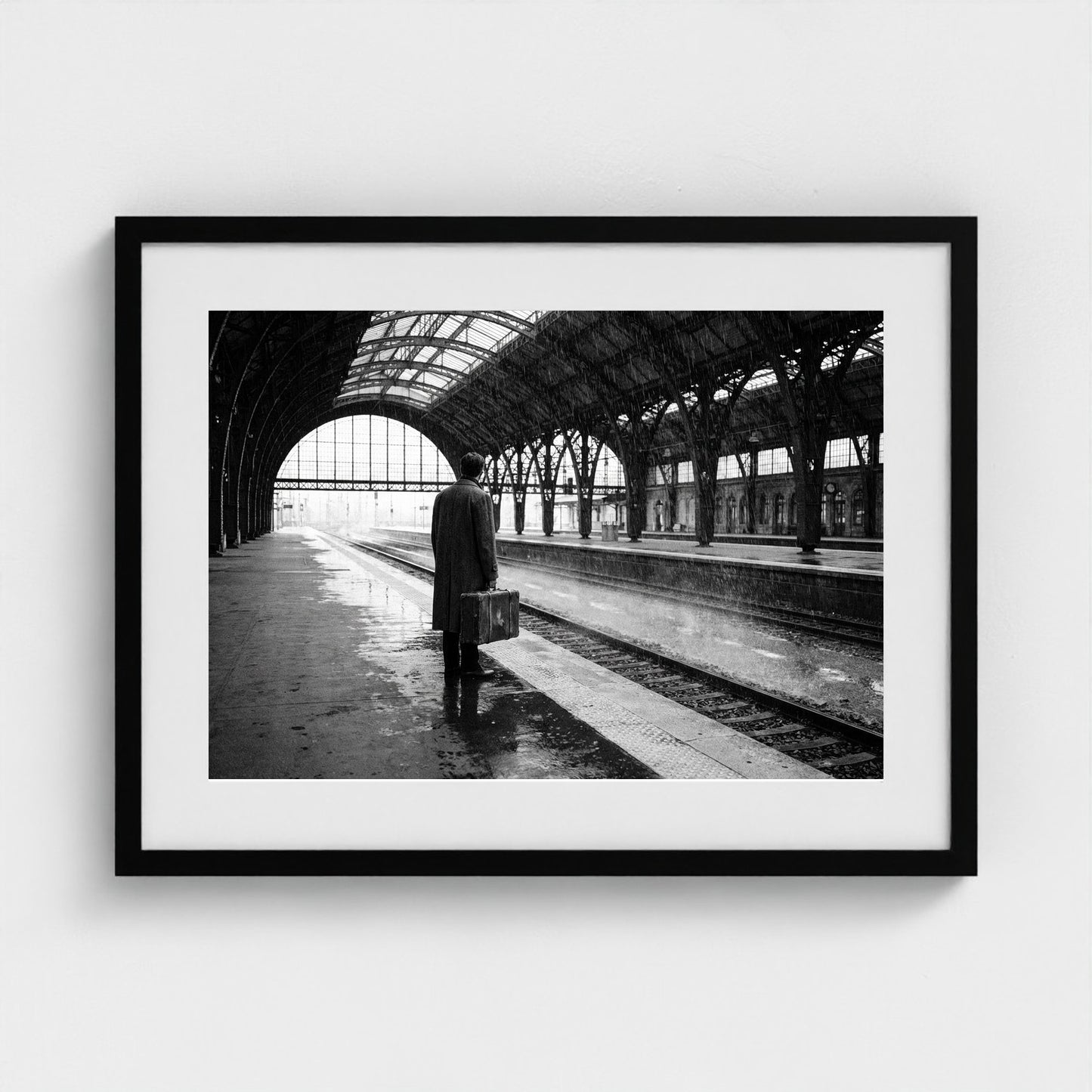 rain-station 24x18-black frame frame
