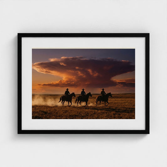 dust-devils 24x18-black frame frame