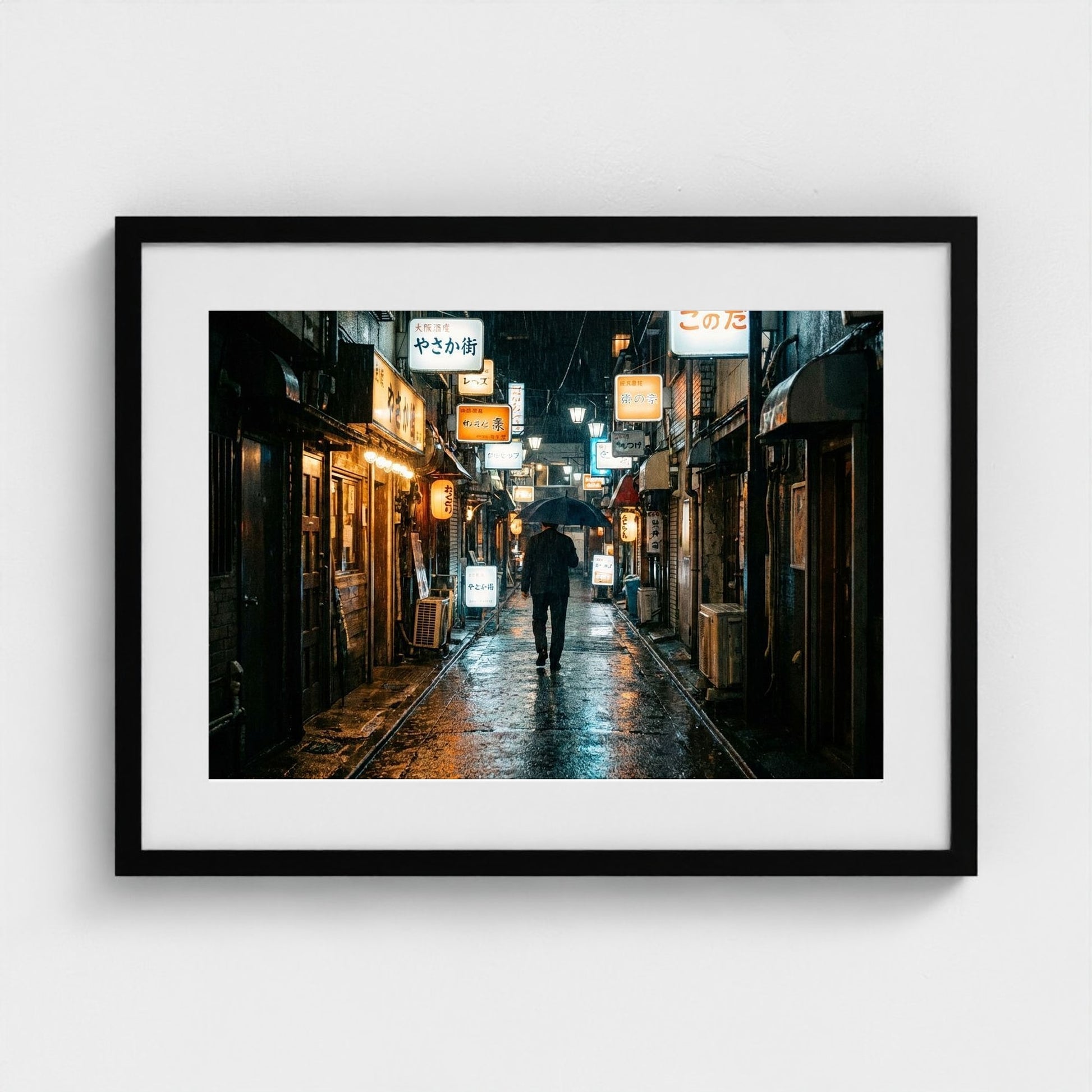 tokyo-alley 24x18-black frame frame