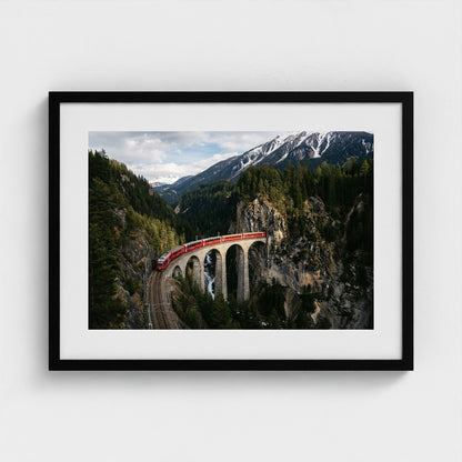 alpine-train 24x18-black frame frame