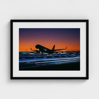 jet-takeoff 24x18-black frame frame