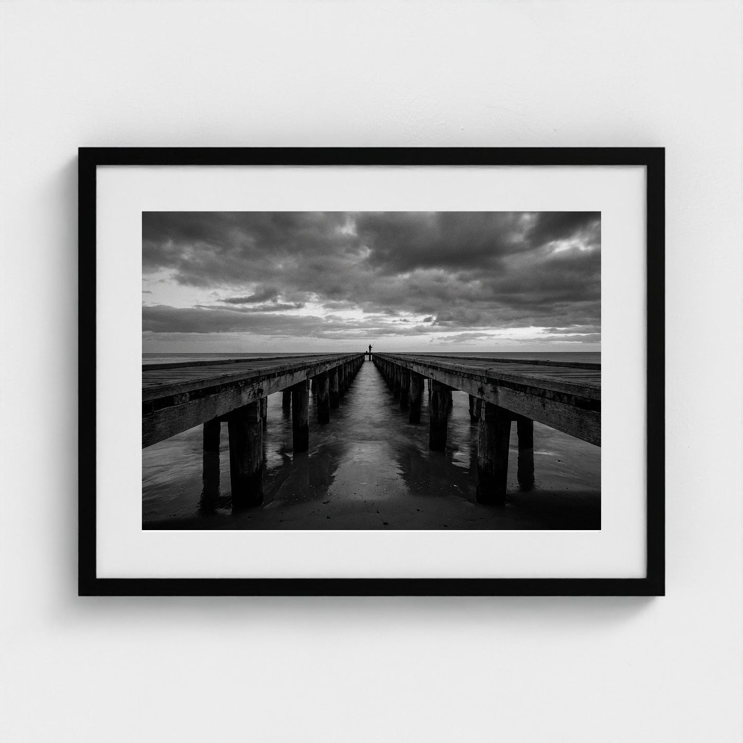 pier-silhouette 24x18-black frame frame