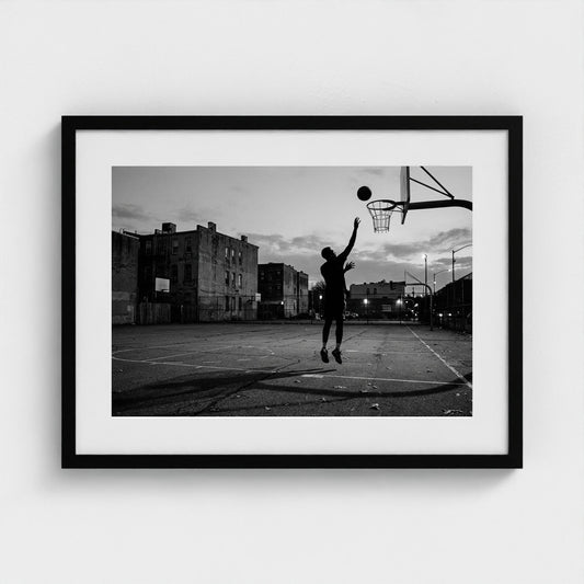 basketball-court 24x18-black frame frame