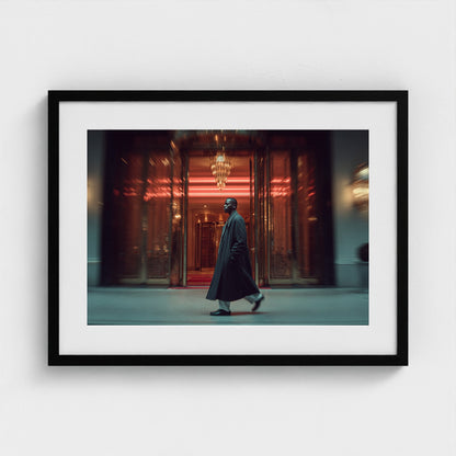 editorial-shot-of-a-man-in-an-oversized-coat-wal 24x18-black frame frame