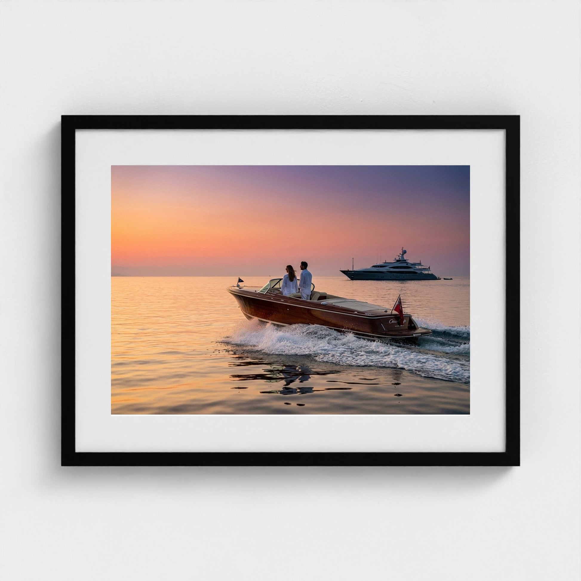 tender-at-sunset 24x18-black frame frame