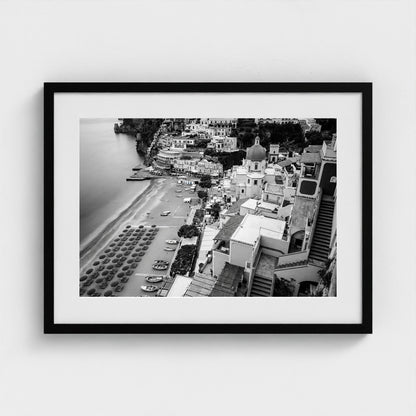 bw-spiaggia-grande 24x18-black frame frame