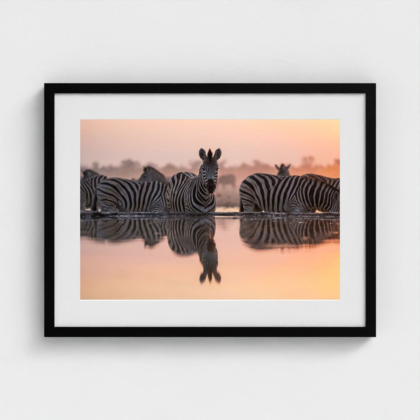 watering-hole 24x18-black frame frame