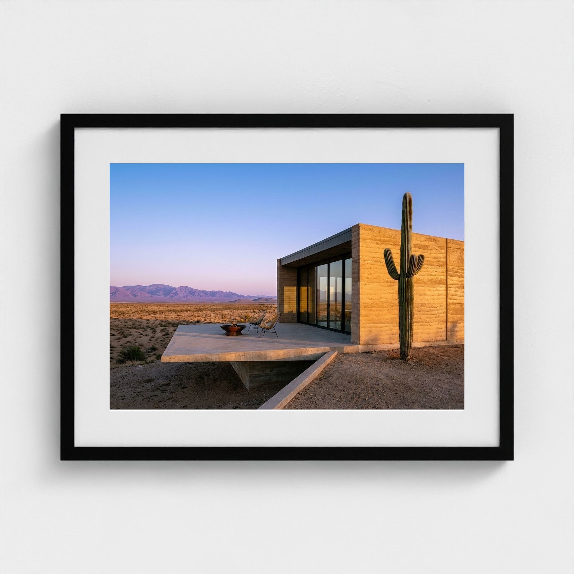 desert-chic-villa 24x18-black frame frame
