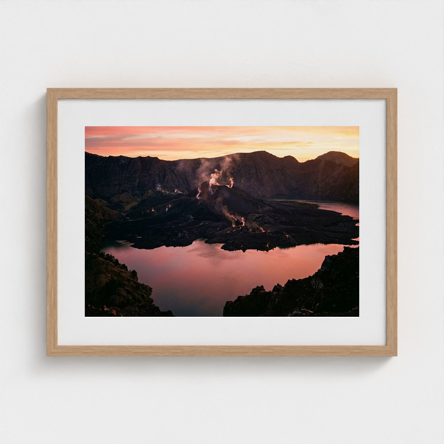 volcanic-dawn 24x18-natural frame frame