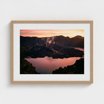 volcanic-dawn 24x18-natural frame frame