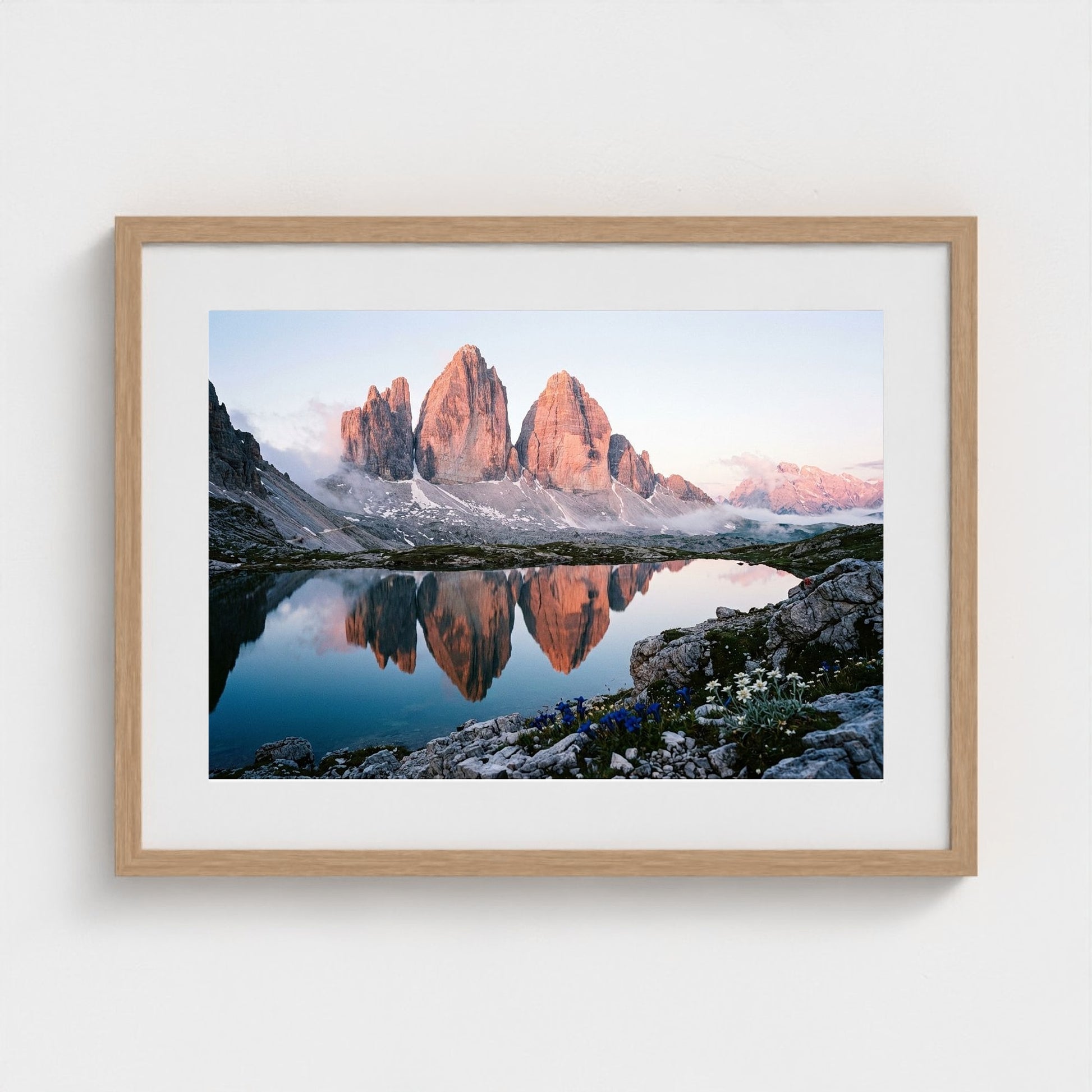 dolomites-dawn 24x18-natural frame frame