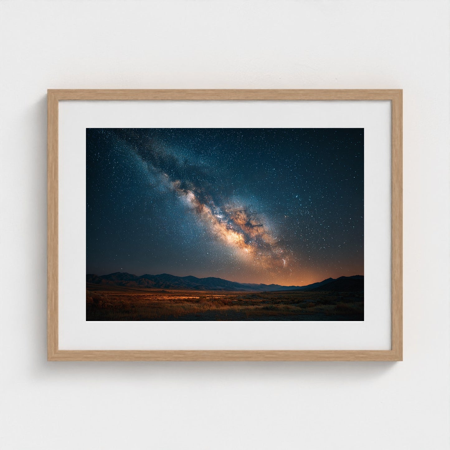 the-milky-way-galaxy-stretching-across-horizon-a 24x18-natural frame frame