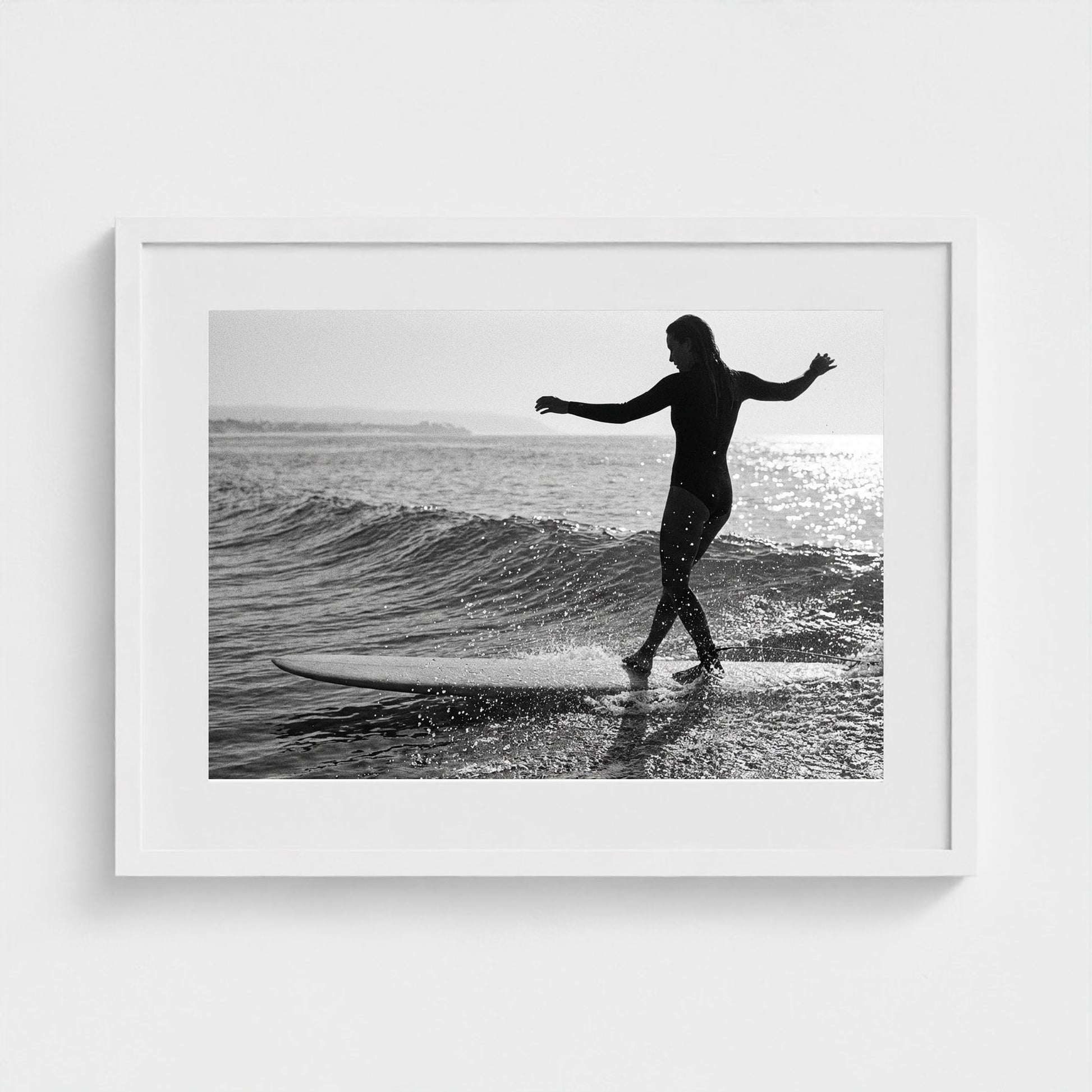 longboard-cross-step 24x18-white frame frame