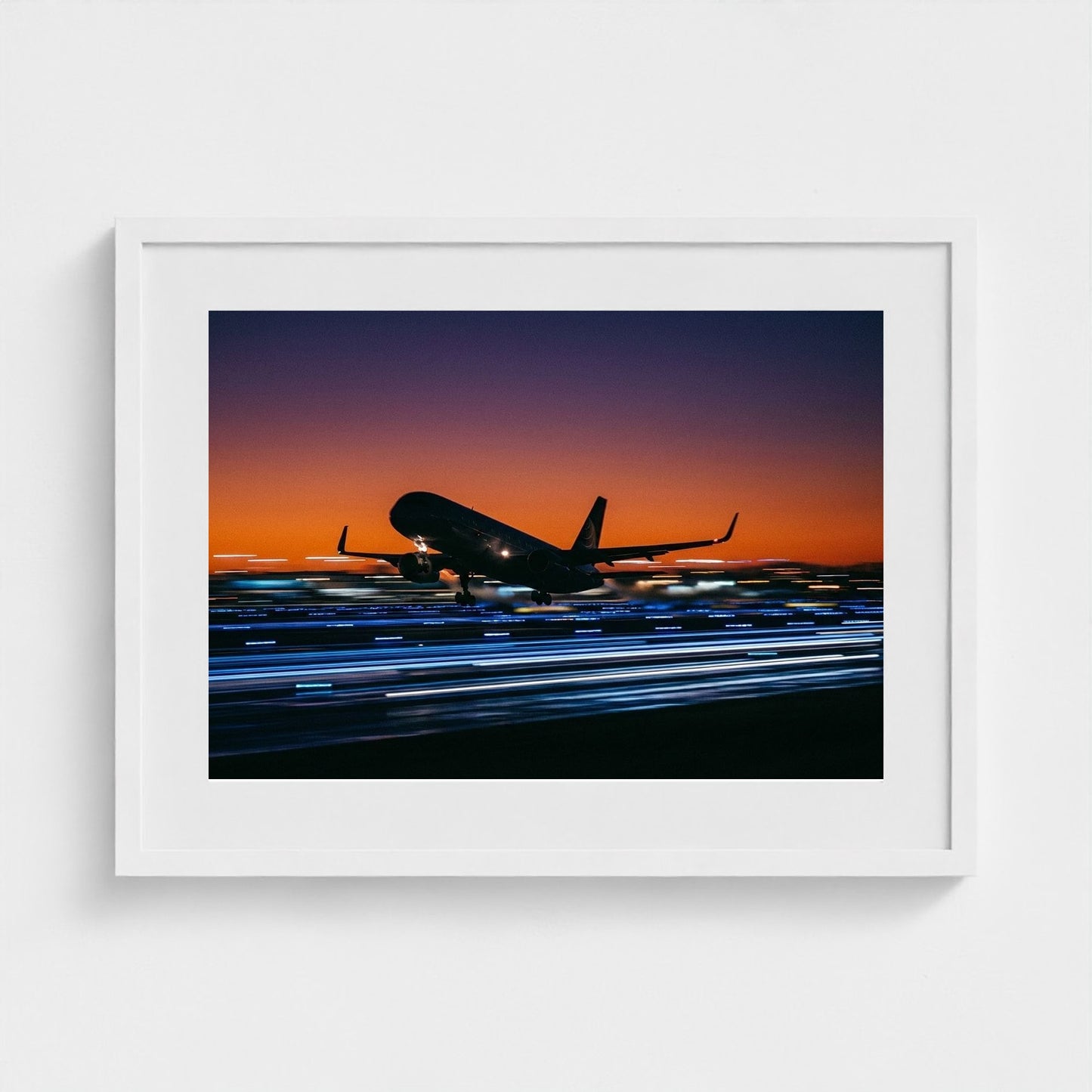 jet-takeoff 24x18-white frame frame