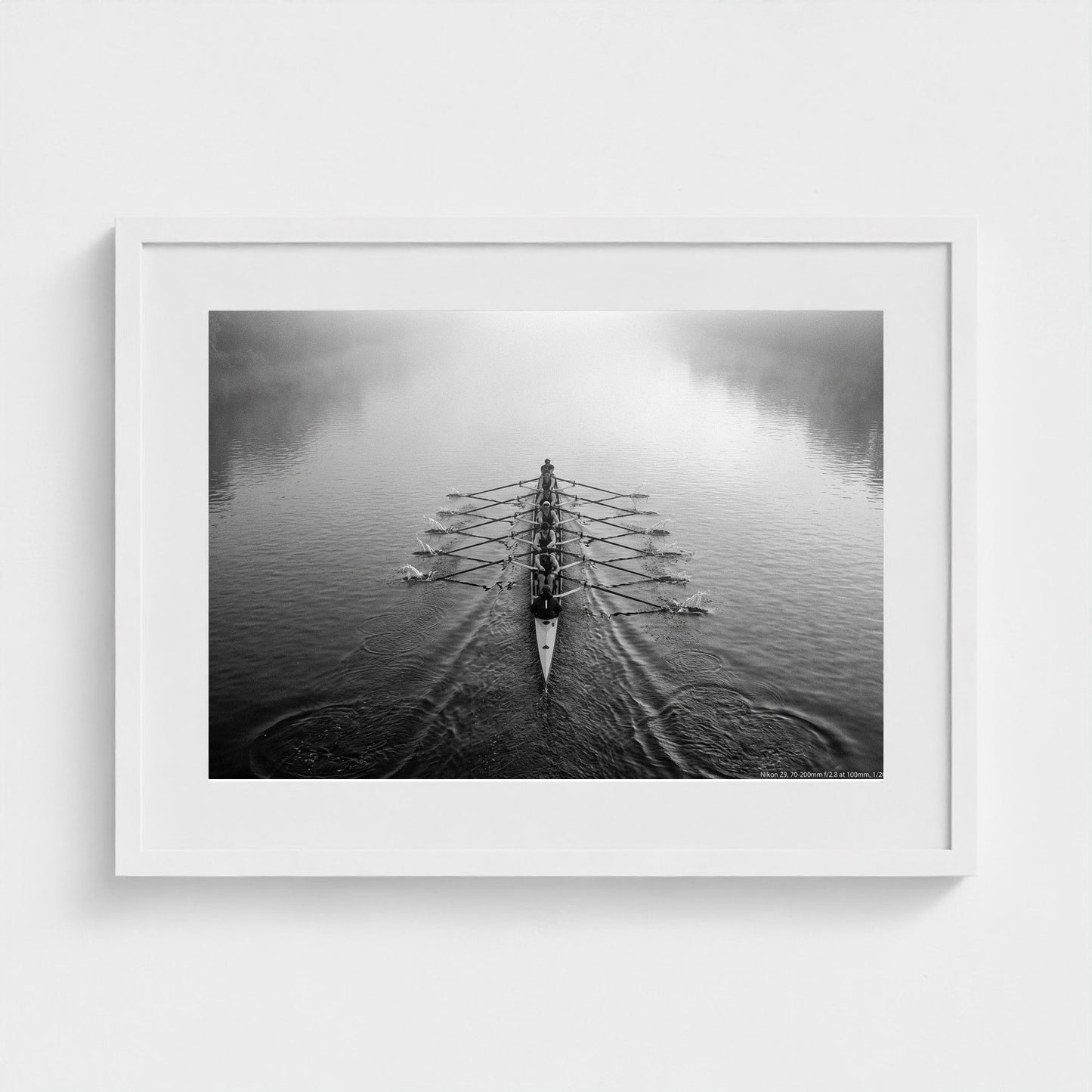 rowing-shell 24x18-white frame frame