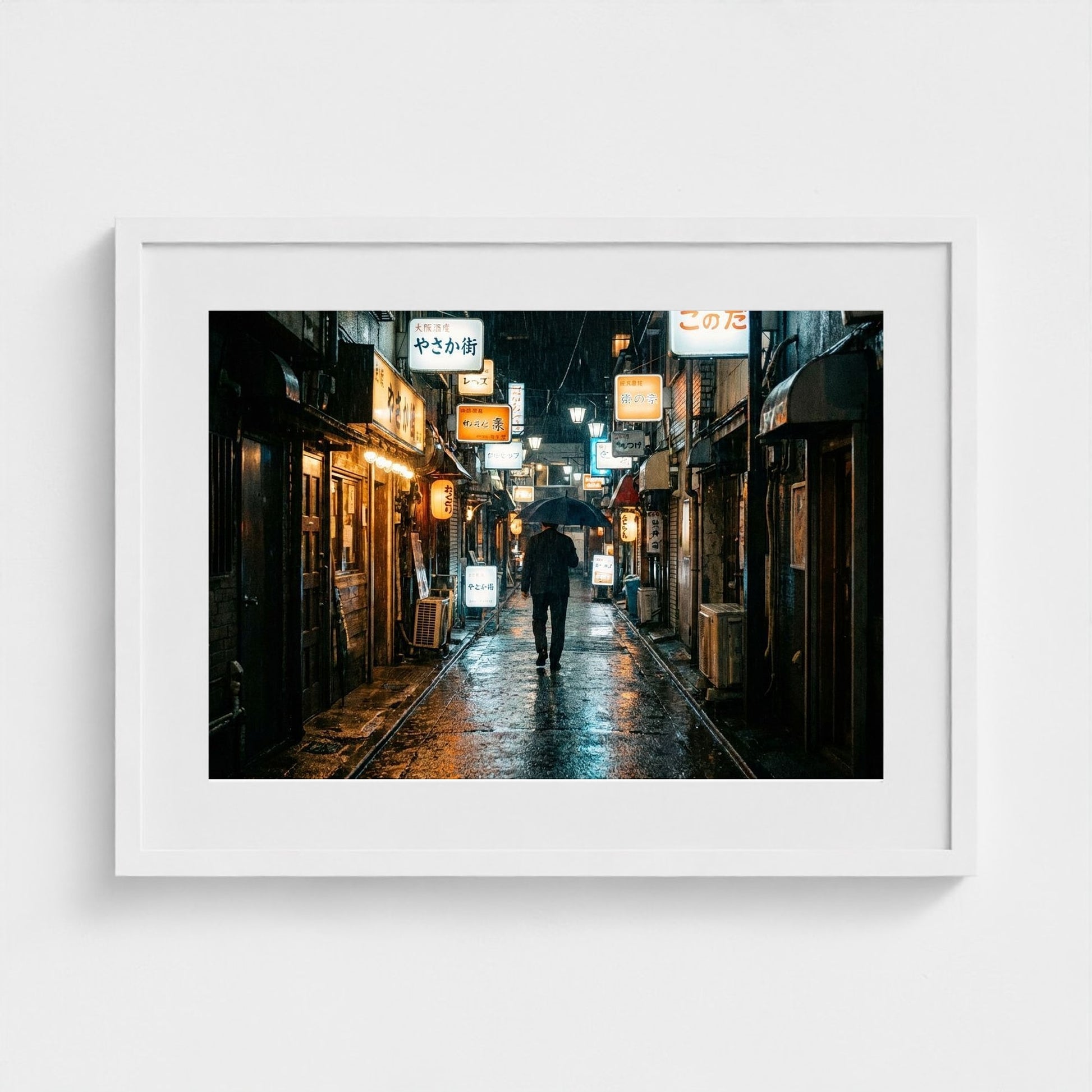 tokyo-alley 24x18-white frame frame