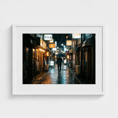tokyo-alley 24x18-white frame frame