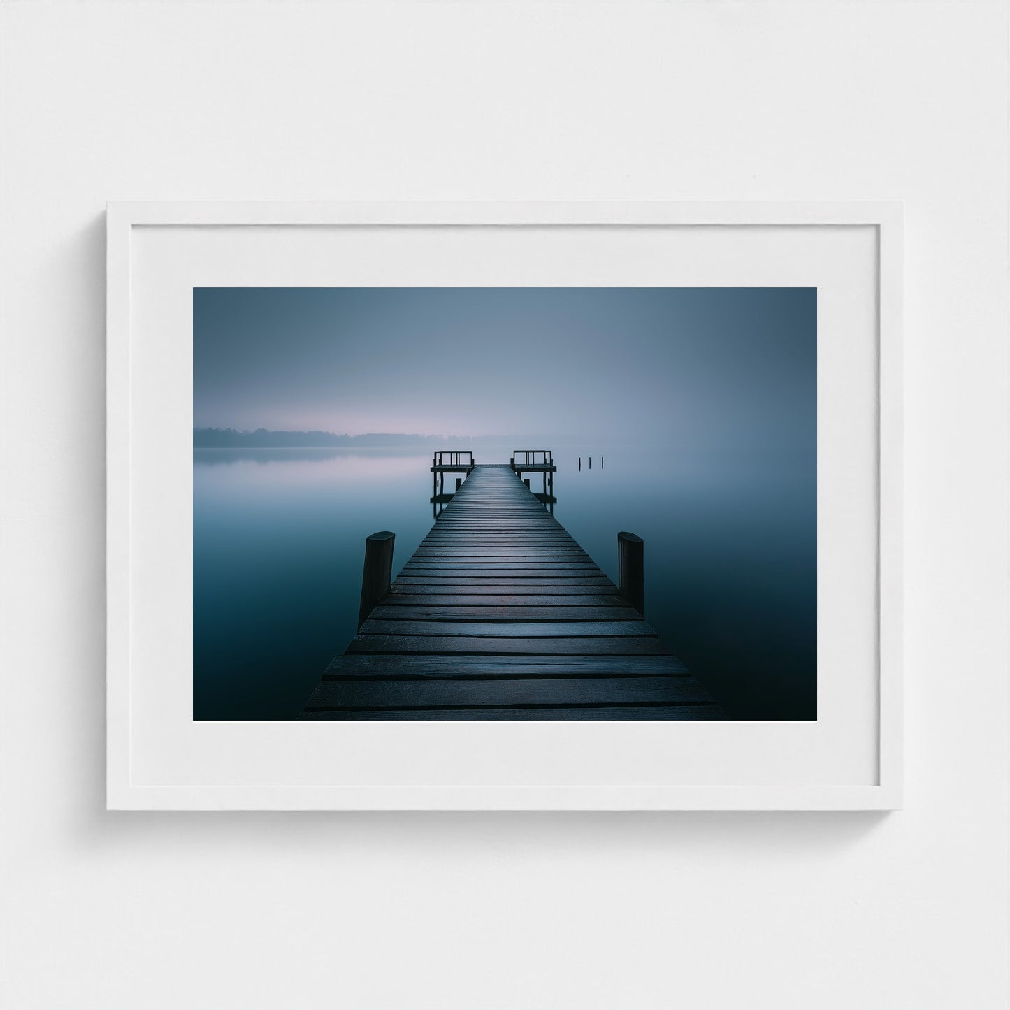 long-wooden-pier-vanishing-into-morning-fog-over-c-2382c4f2- 24x18-white frame frame