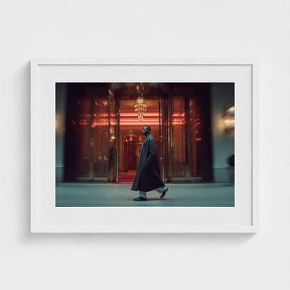 editorial-shot-of-a-man-in-an-oversized-coat-wal 24x18-white frame frame