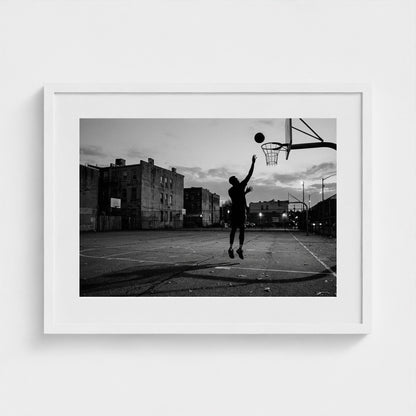 basketball-court 24x18-white frame frame