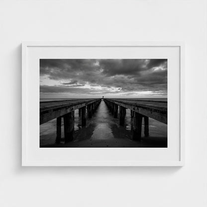 pier-silhouette 24x18-white frame frame