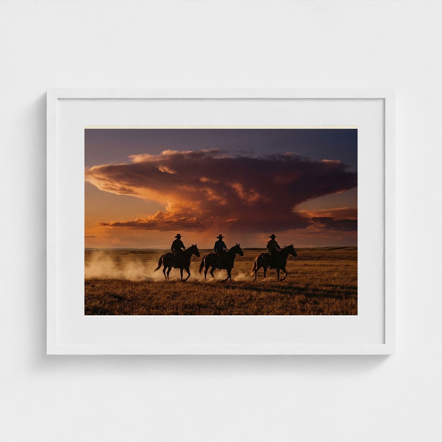 dust-devils 24x18-white frame frame