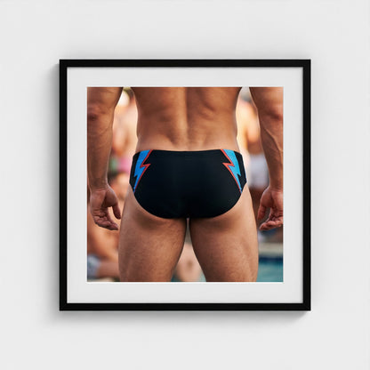 2026 03 12 19 37 00 Rear Brief Athletic 24x24-black frame — Fire Island Modern