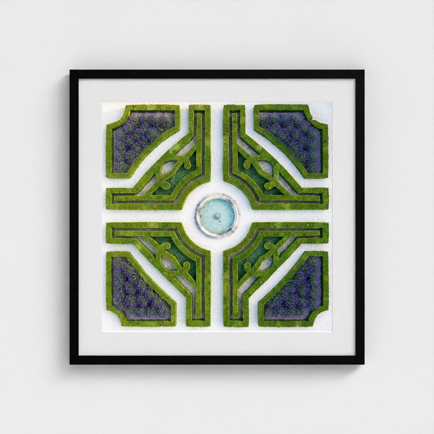 topiary-garden 24x24-black frame frame