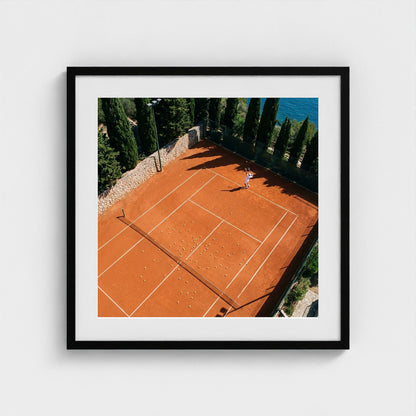 clay-court 24x24-black frame frame