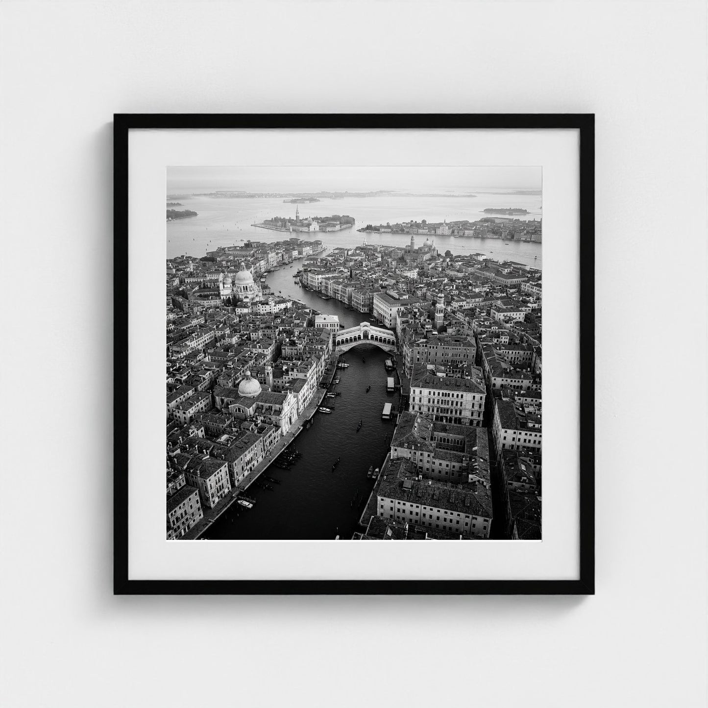 bw-venice-above 24x24-black frame frame