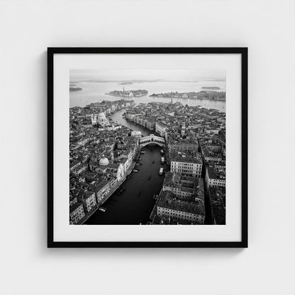 bw-venice-above 24x24-black frame frame