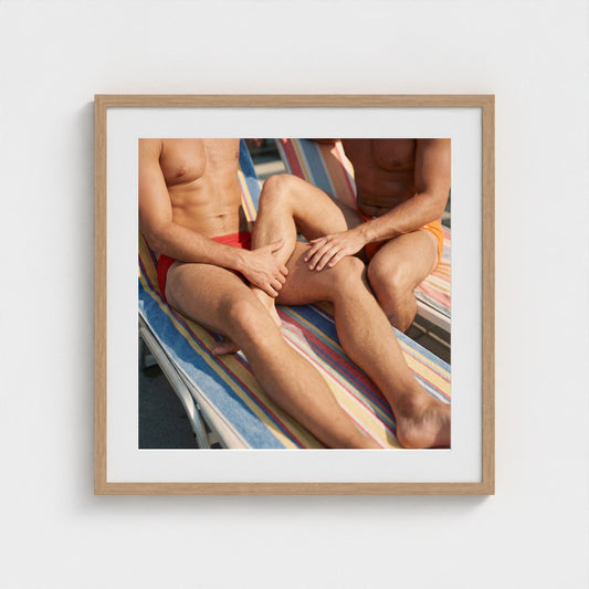 2026 03 12 21 53 03 Two Man Towel Private Heat 24x24-natural frame — Fire Island Modern