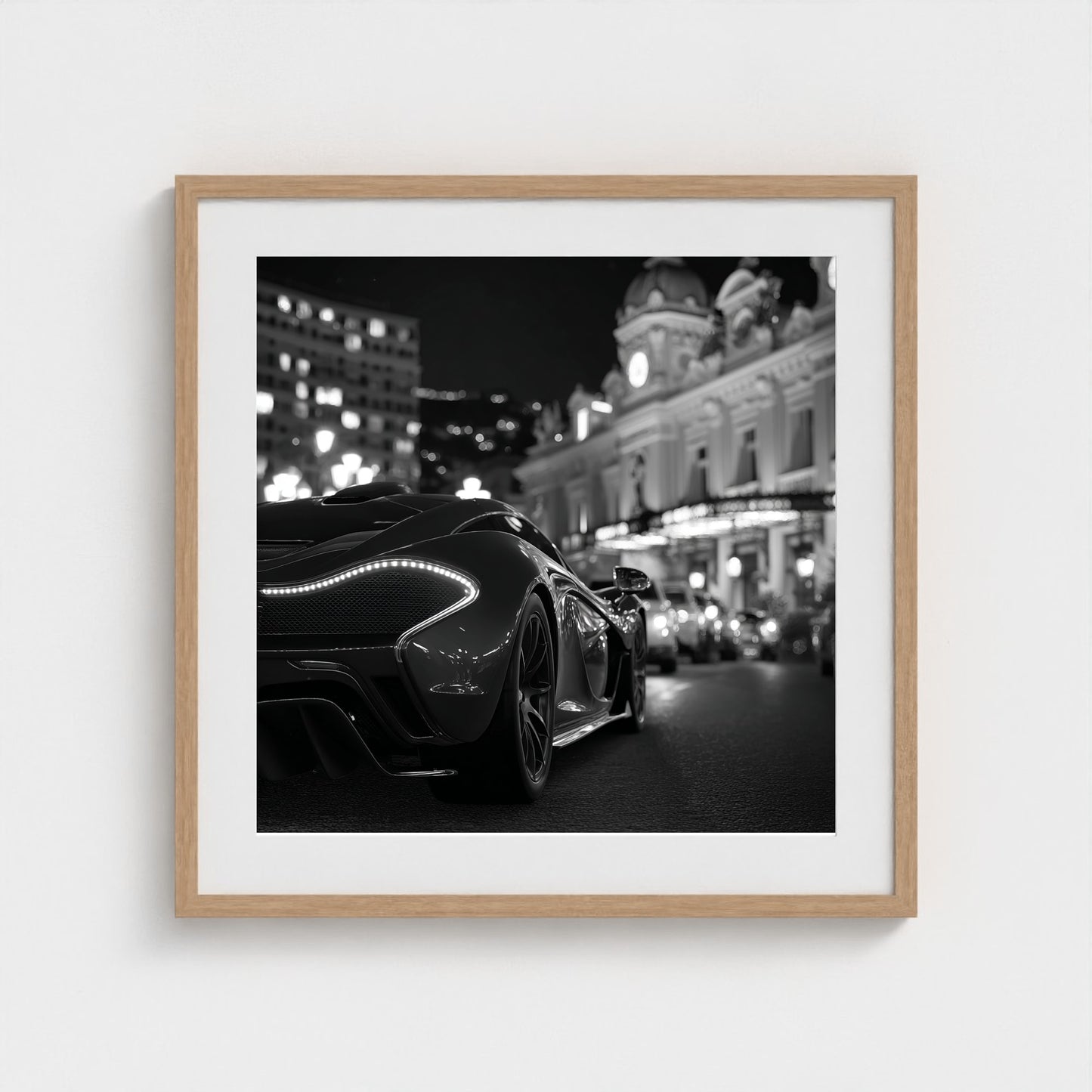 luxury-exotic-sports-car-in-montecarlo-at-night 24x24-natural frame frame