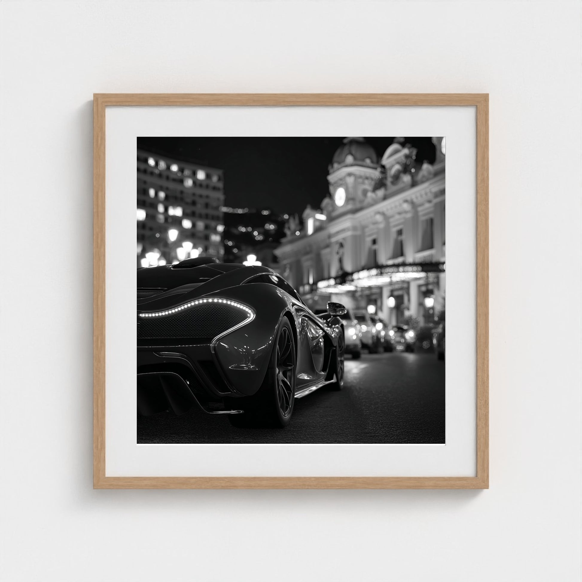 luxury-exotic-sports-car-in-montecarlo-at-night 24x24-natural frame frame