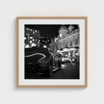 luxury-exotic-sports-car-in-montecarlo-at-night 24x24-natural frame frame