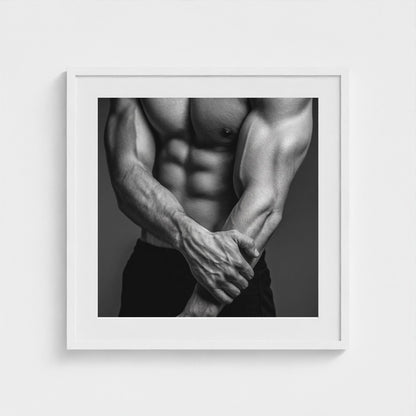 studio-close-up-interlocked-hands-and-forearms-v 24x24-white frame frame