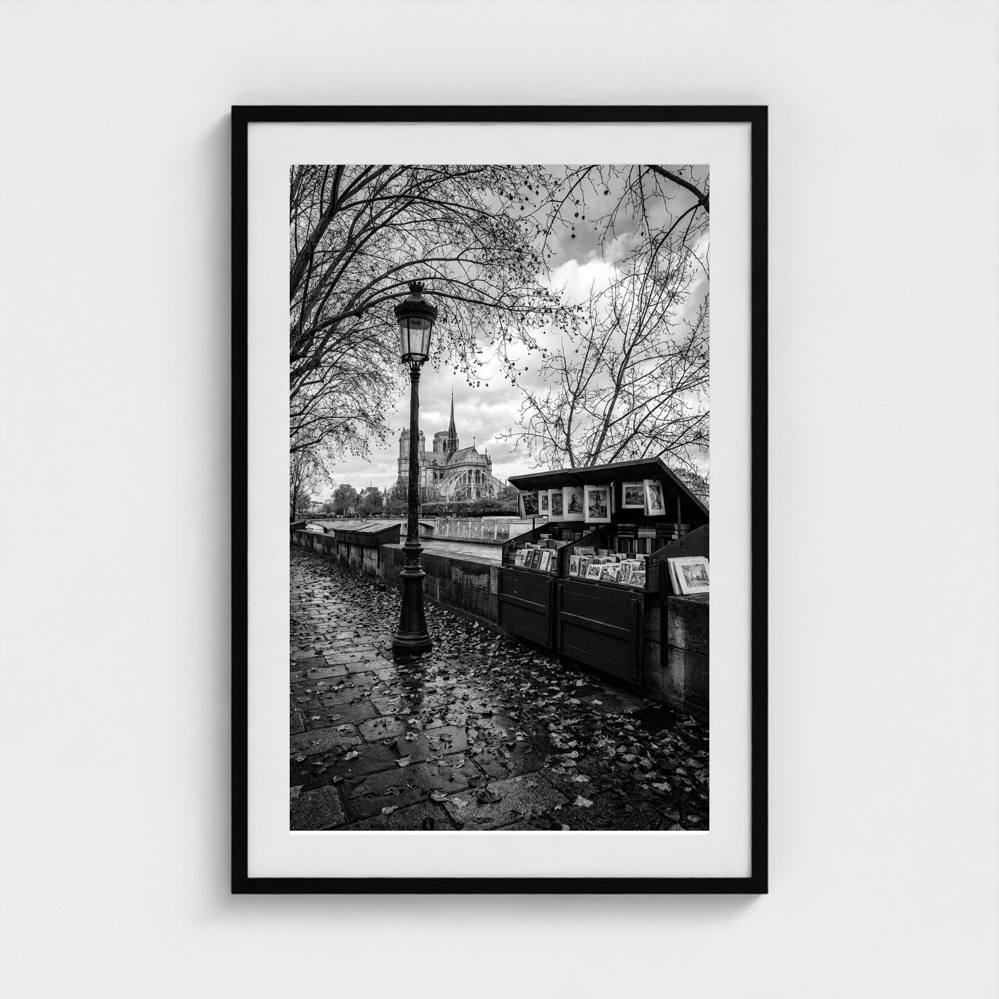 bw-autumn-paris 24x36-black frame frame
