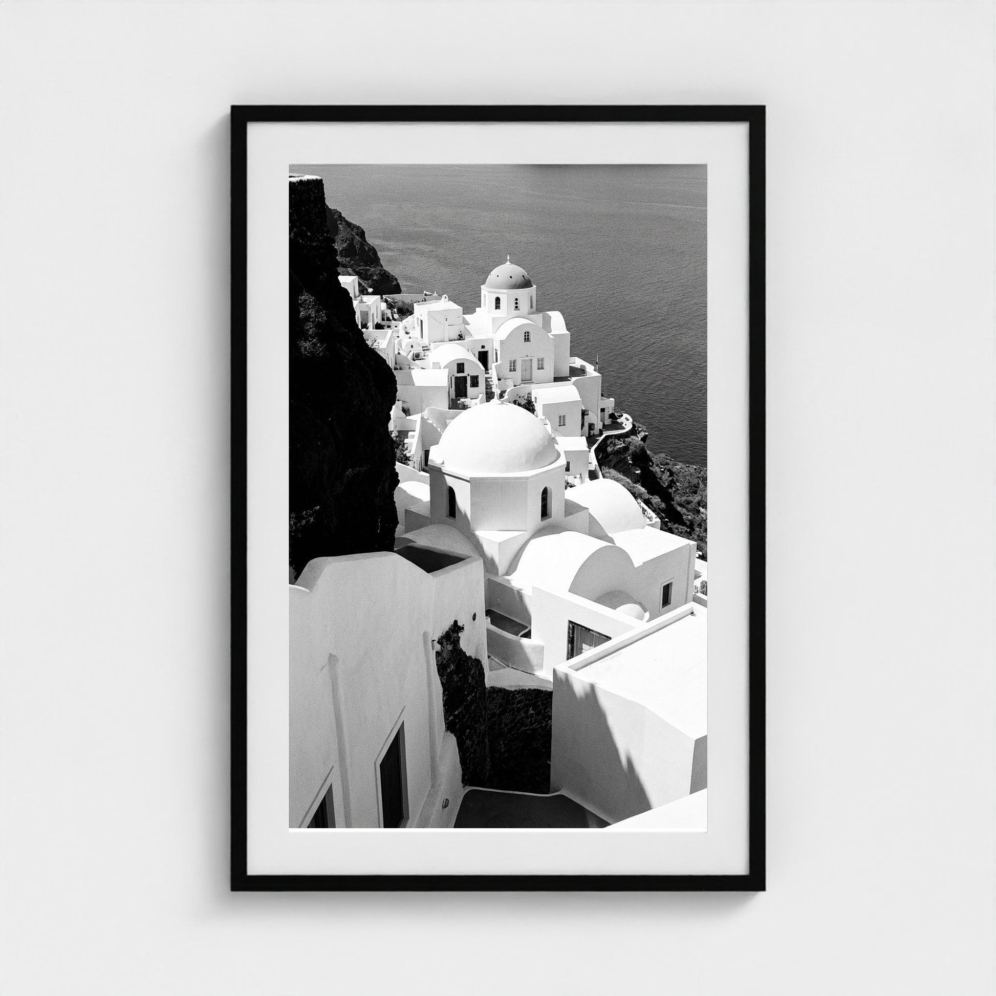bw-greek-geometries 24x36-black frame frame