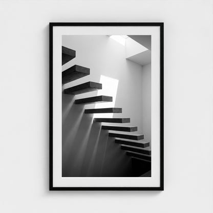 floating-staircase 24x36-black frame frame