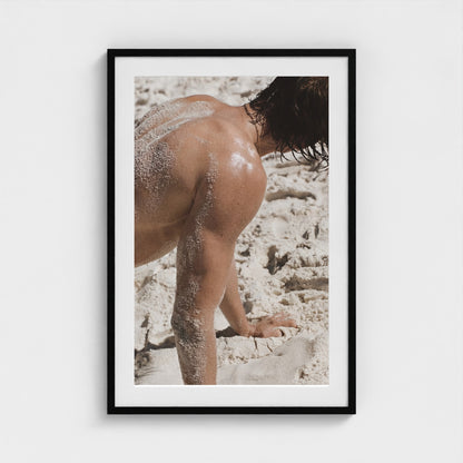 2026 03 12 19 40 00 Sandy Back Study 24x36-black frame — Fire Island Modern