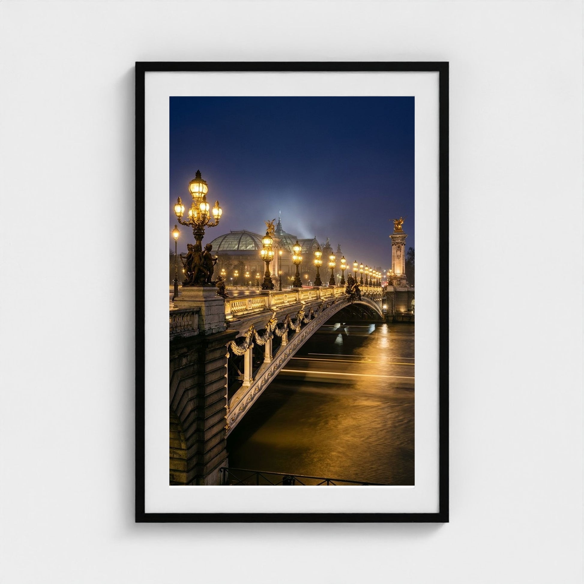midnight-in-paris 24x36-black frame frame