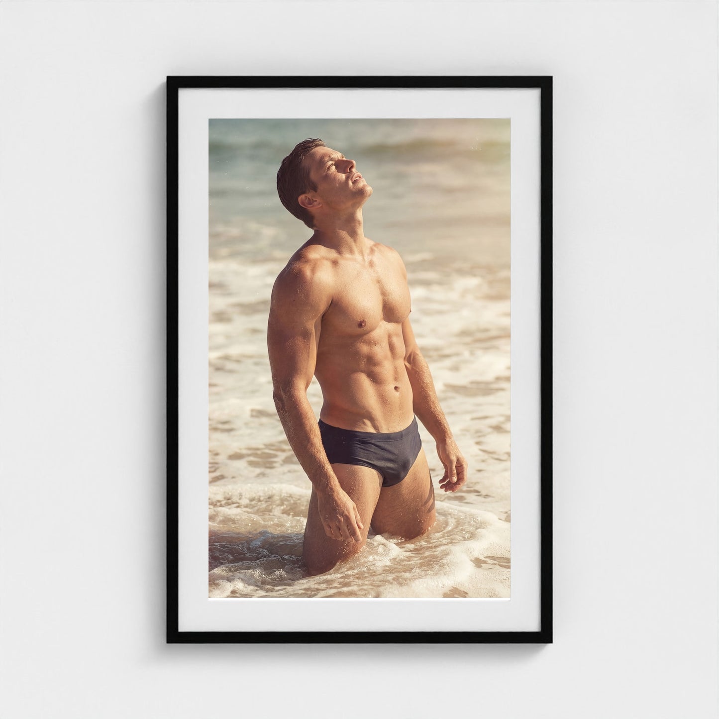 2026 03 12 20 47 00 Standing Surf Portrait 24x36-black frame — Fire Island Modern