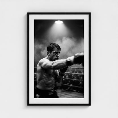 boxing-ring 24x36-black frame frame
