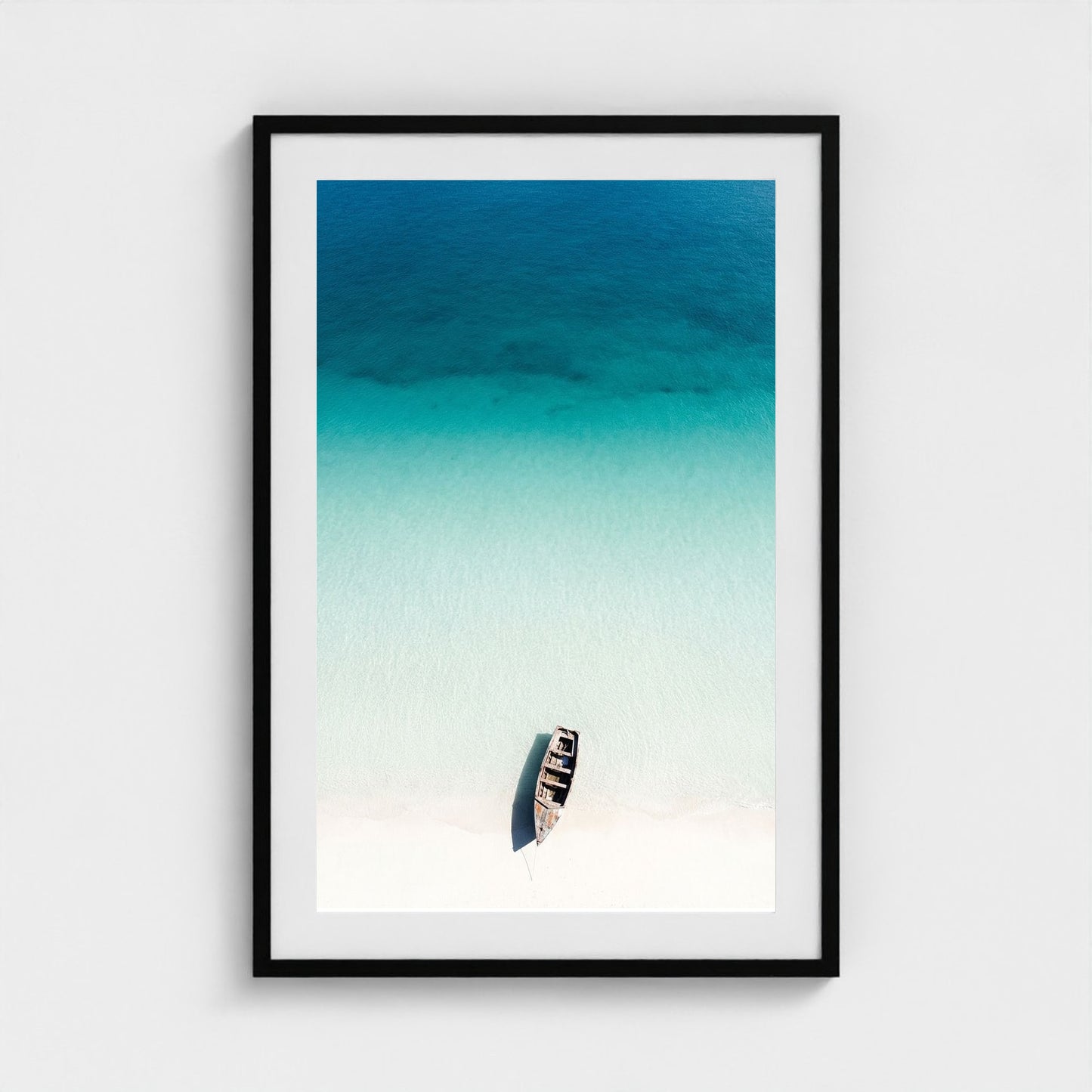 turquoise-gradient 24x36-black frame frame