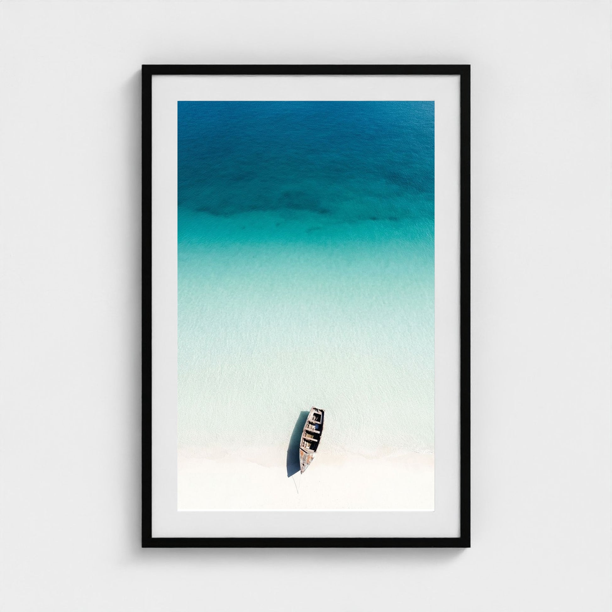turquoise-gradient 24x36-black frame frame