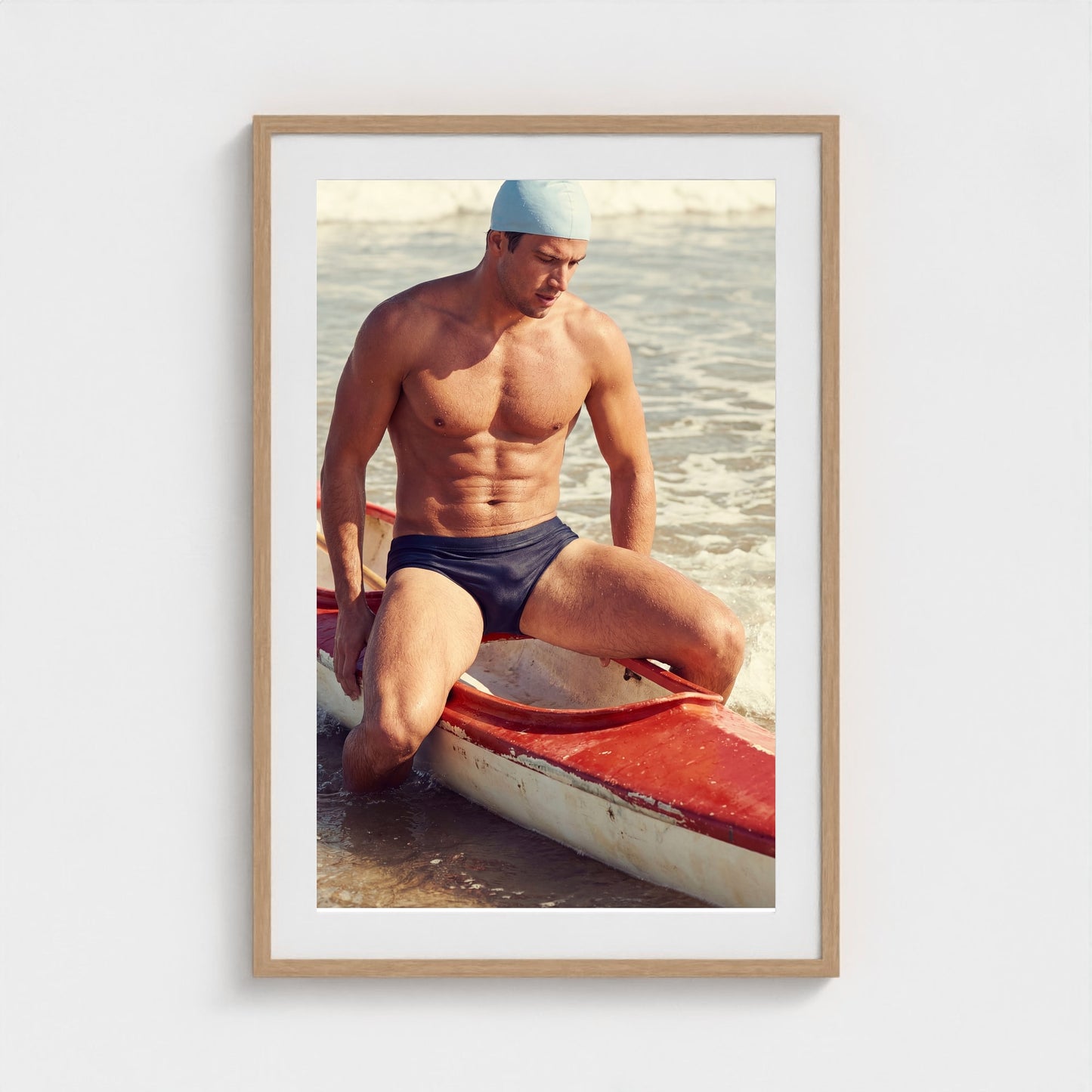 2026 03 12 20 37 00 Canoe Athletic Study 24x36-natural frame — Fire Island Modern