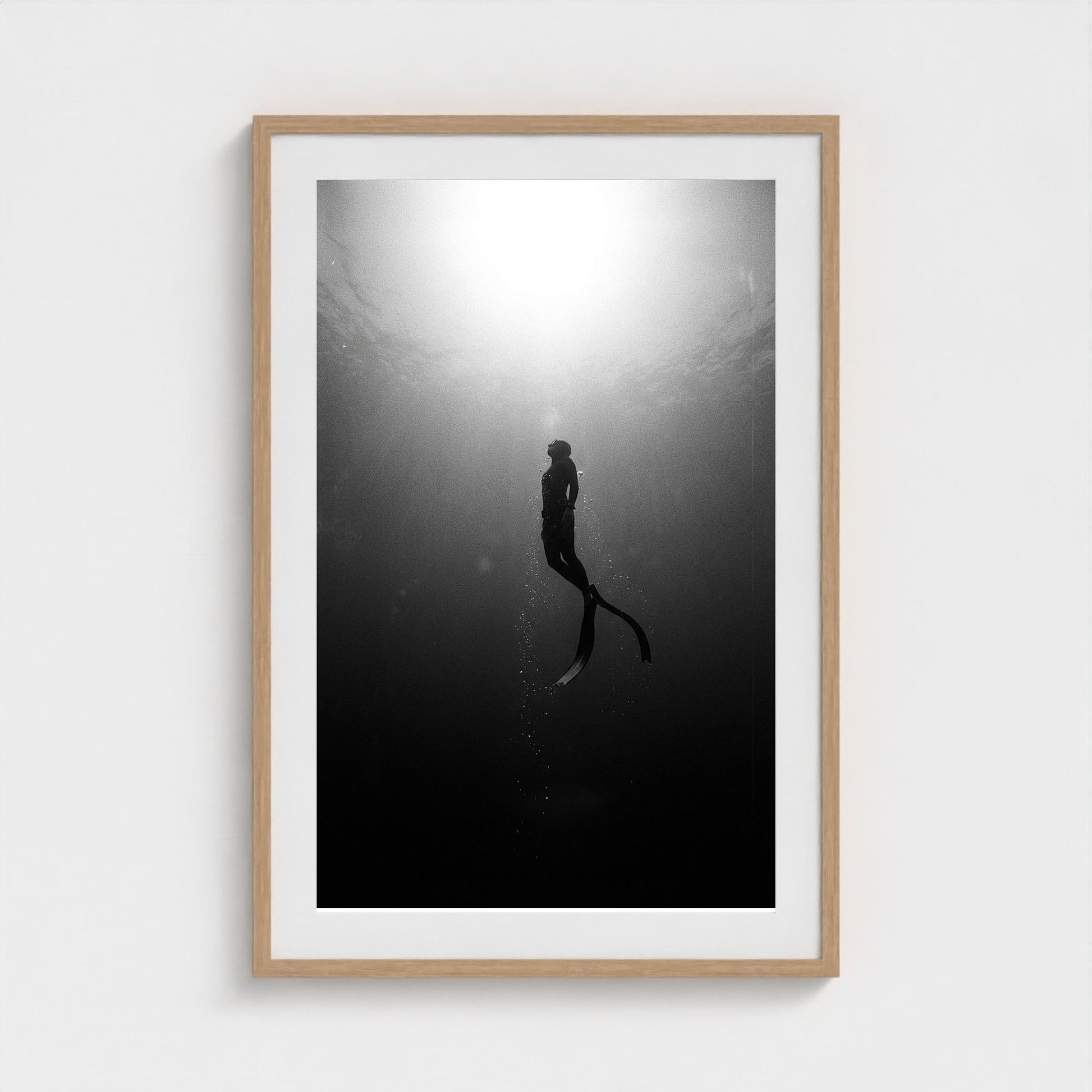 free-diver 24x36-natural frame frame