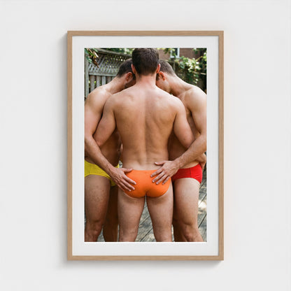 2026 03 12 19 58 00 Three Man Body Cluster 24x36-natural frame — Fire Island Modern
